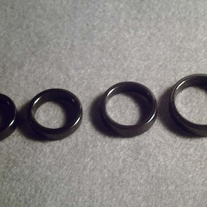 Size 8, Sz 8 ~ Hematite Band Ring~ BACK IN STOCK