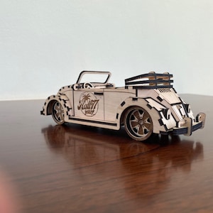 Arquivos de laser conversíveis Beetle Svg Ai Dxf para madeira de 3 mm, 4 designs, Bug Laser Cut Porsche Fuchs, download digital sem parte física