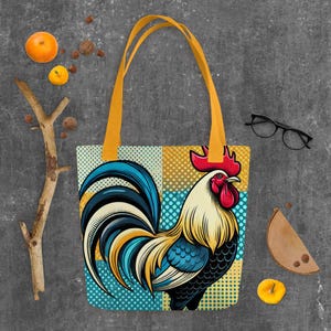 Elvis the Rooster - Tote bag - Chicken lover gift
