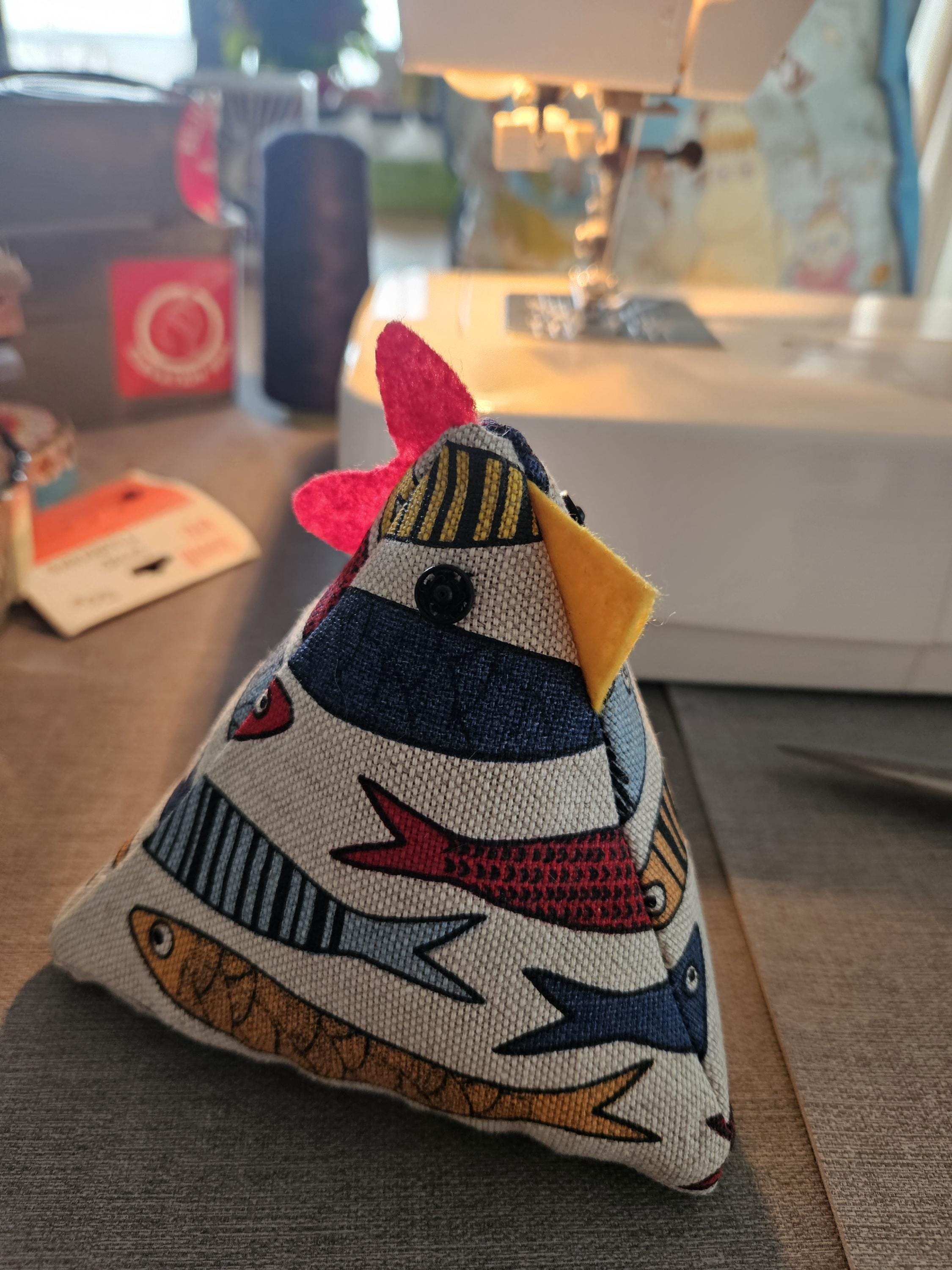 DIY Sewing Pattern PDF – Make a Fabric Chicken Paperweight or Doorstop ...