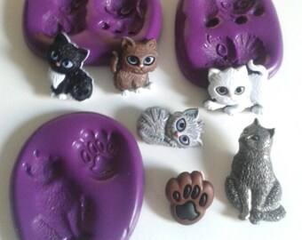 fondant cat etsy
