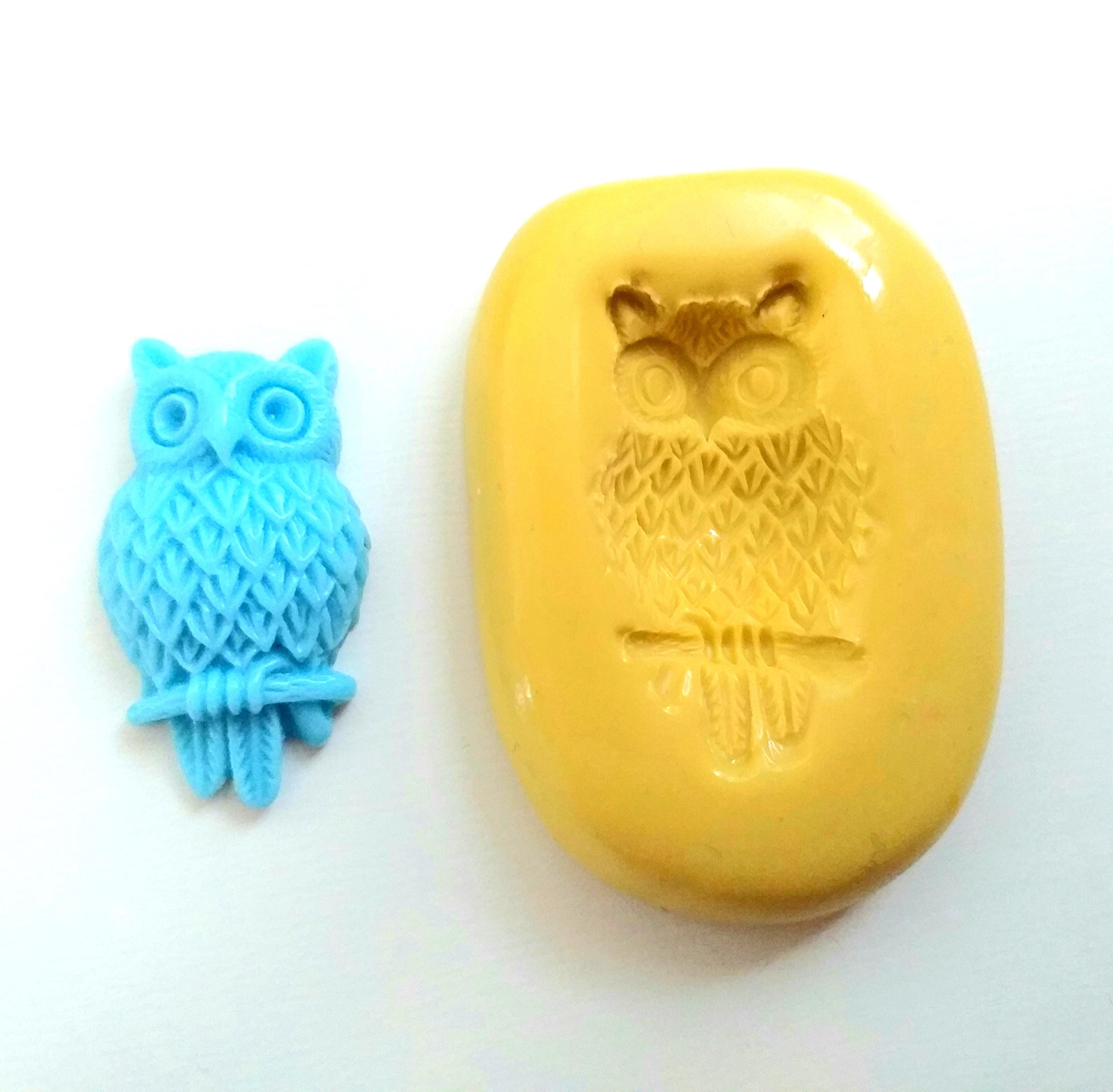 Owl Mould - 30mm Food safe, Polymer Clay, Cake decorate, Jewellery Making