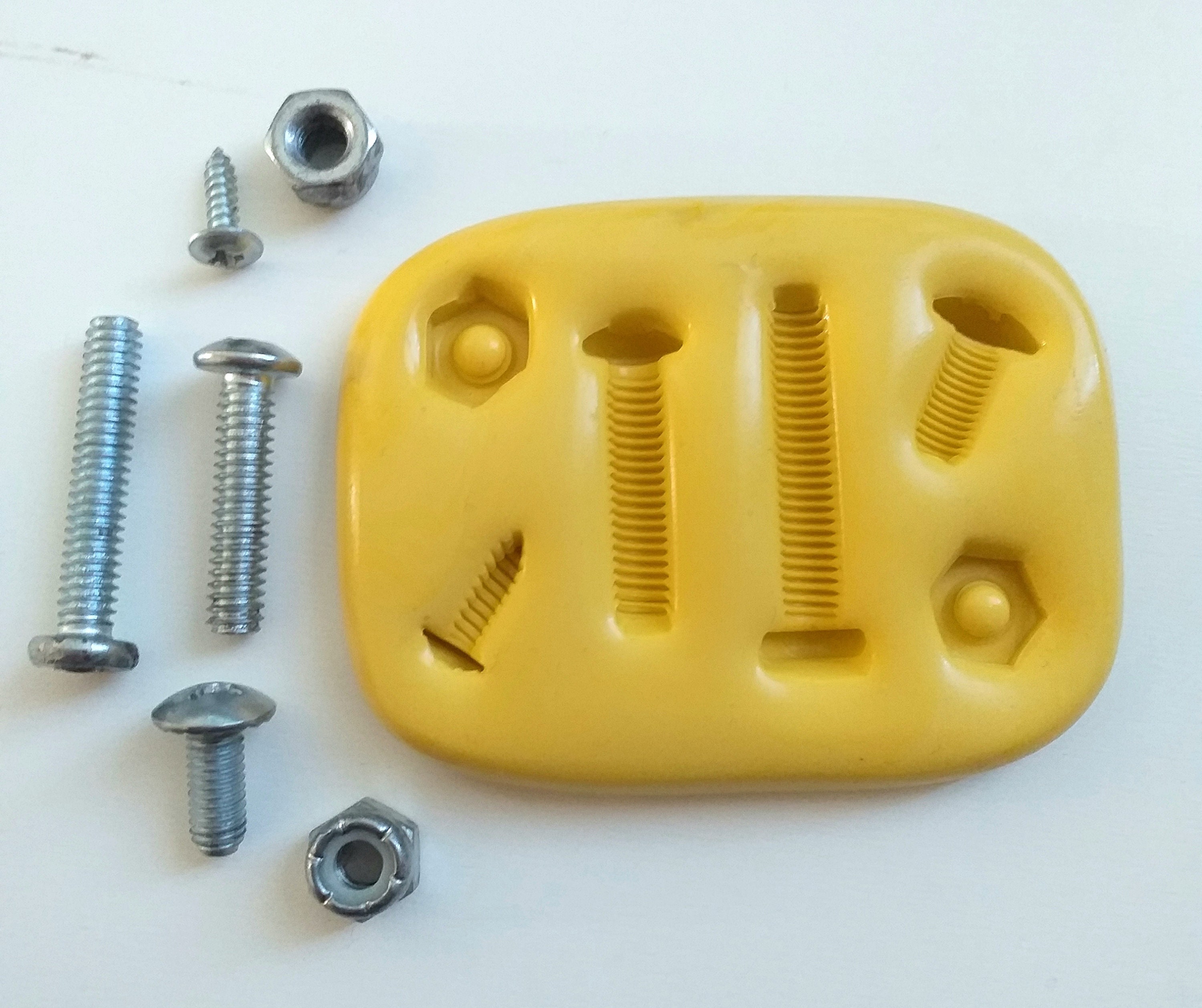 Nut Bolt Mold Steampunk Industrial Silicone Mold Fondant Resin Polymer Clay Candy  Chocolate 356 