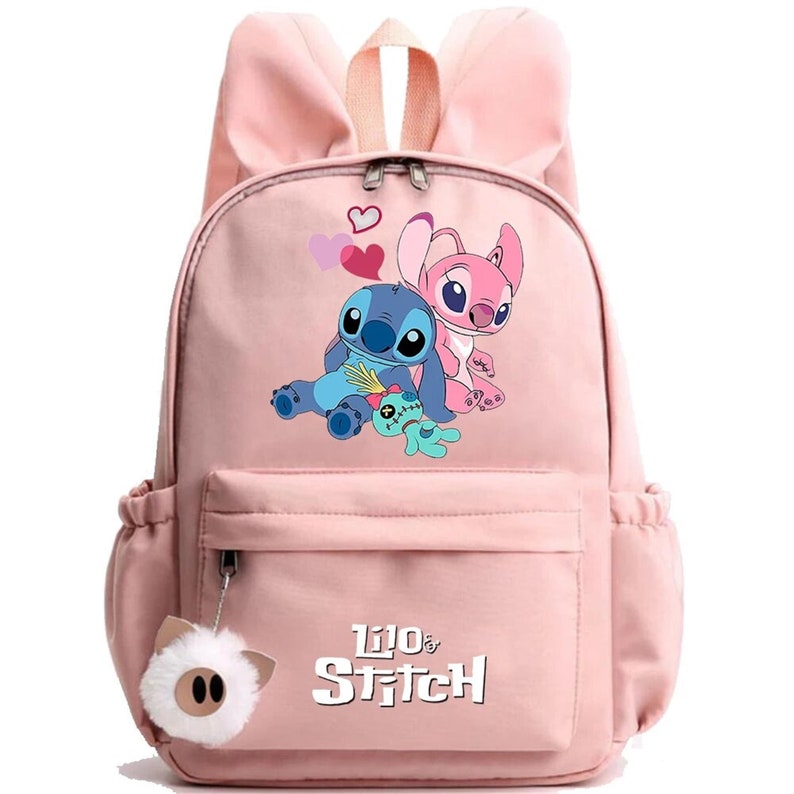 Niedlicher Disney Lilo Stitch Rucksack für Mädchen Jungen Studenten Teenager Kinder Rucksack Frauen Casual Schultaschen Kinder Geburtstag Geschenk Spielzeug Bild 1