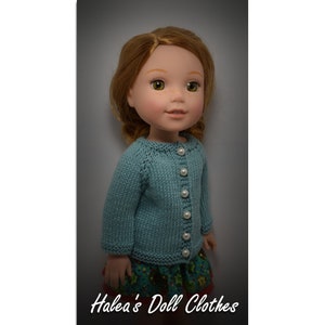 PDF Pattern #WW-162 Knit Sweater to Fit Wellie Wishers