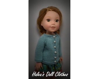 PDF Pattern #WW-162 Knit Sweater to Fit Wellie Wishers