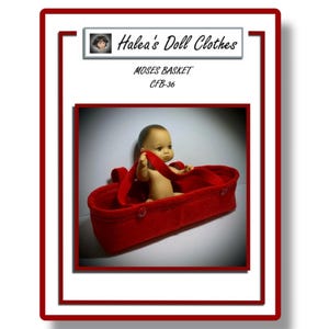 PDF Pattern #CFB-36 Caring For Baby 8 Inch Moses Basket