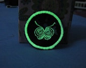 Glow-in-the-dark Sew on Butterfly Patch
