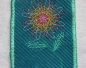 Sew-on Pink Flower Patch