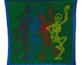 Dancing Skeletons Sew-on Patch
