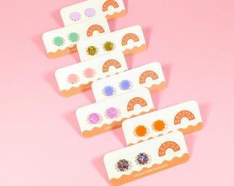 Color Pop Stud Earrings - Hypoallergenic