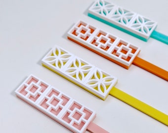 Summer Breeze Block Cocktail Stir Sticks - Drink Stirrer - Party & Barware