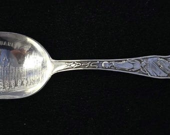 Antique Fessenden & Co. Sterling Silver Salt Lake City Mormon Souvenir spoon