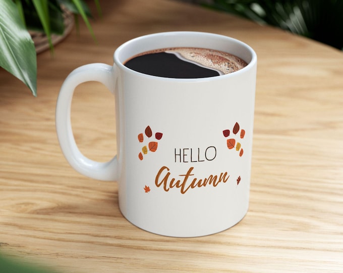 Featured listing image: Fall Ceramic Coffee Mug: Cozy Autumn Decor, Nature Lover Gift