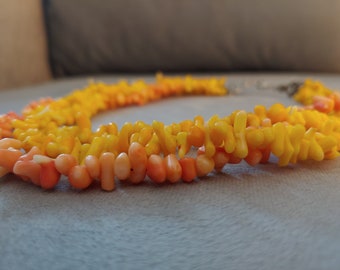 Orange Coral Necklace