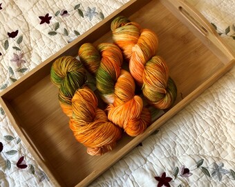 Pumpkin Patch Hand-Dyed Merino Wool Sport Weight Yarn