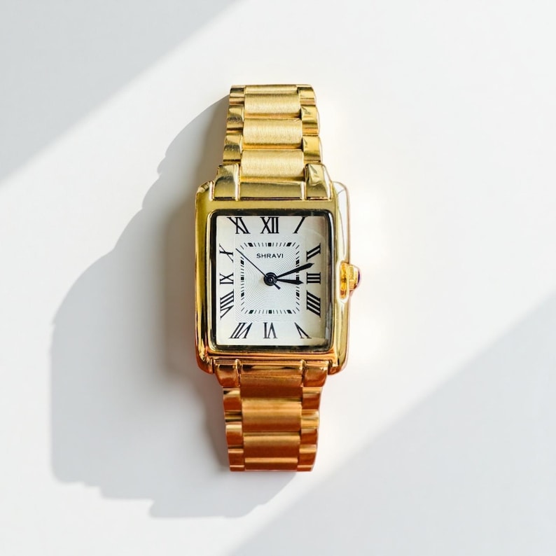 women watch tank watch glod watch vintage style watch gift for her