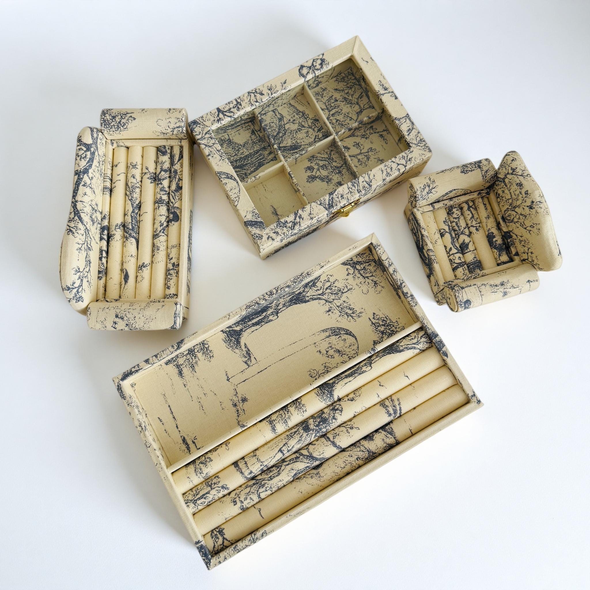 Toile De Jouy Box - Etsy