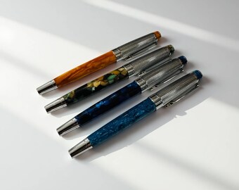 Bolígrafo de lujo con diseño de mosaico y recambio adicional, regalo de graduación.