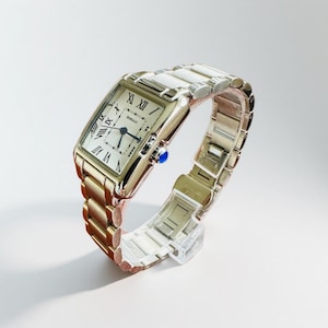 women watch tank watch silver watch vintage style watch gift for her