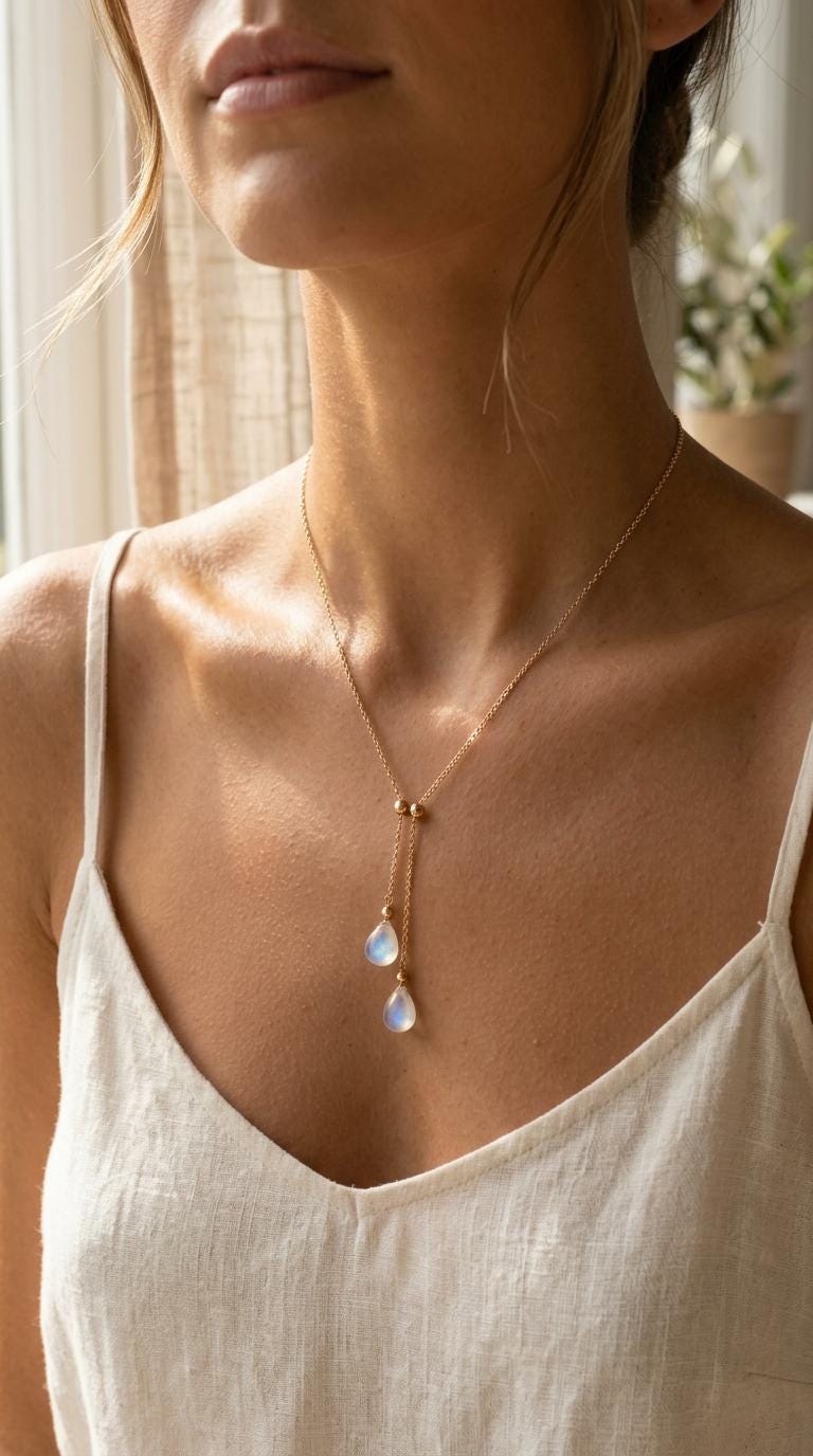 Raindrop Necklace - Etsy