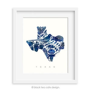 8X10 Texas Watercolor Print, Texas Map, Texas State, Watercolor Print, Watercolor Map, Texas Print, Home Decor, Wall décor