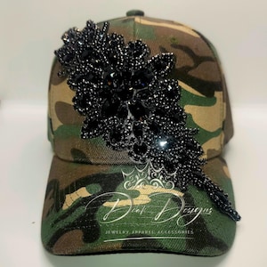 Camouflage Bling Hat - Etsy display picture 1