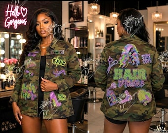 Hair Hustler Camouflage Jacket