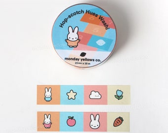 bunny rabbit washi decorative journalling scrapbooking tape