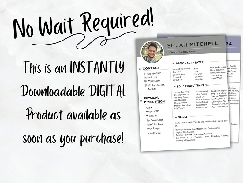 Musical Theatre Resume Auditions - Il 794xN.5958022778 S4xj 