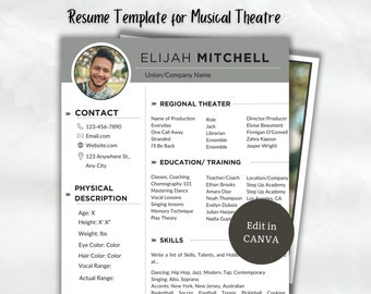 Musical Theatre Resume for Auditions - Il 340x270.5958022604 Tbbk 