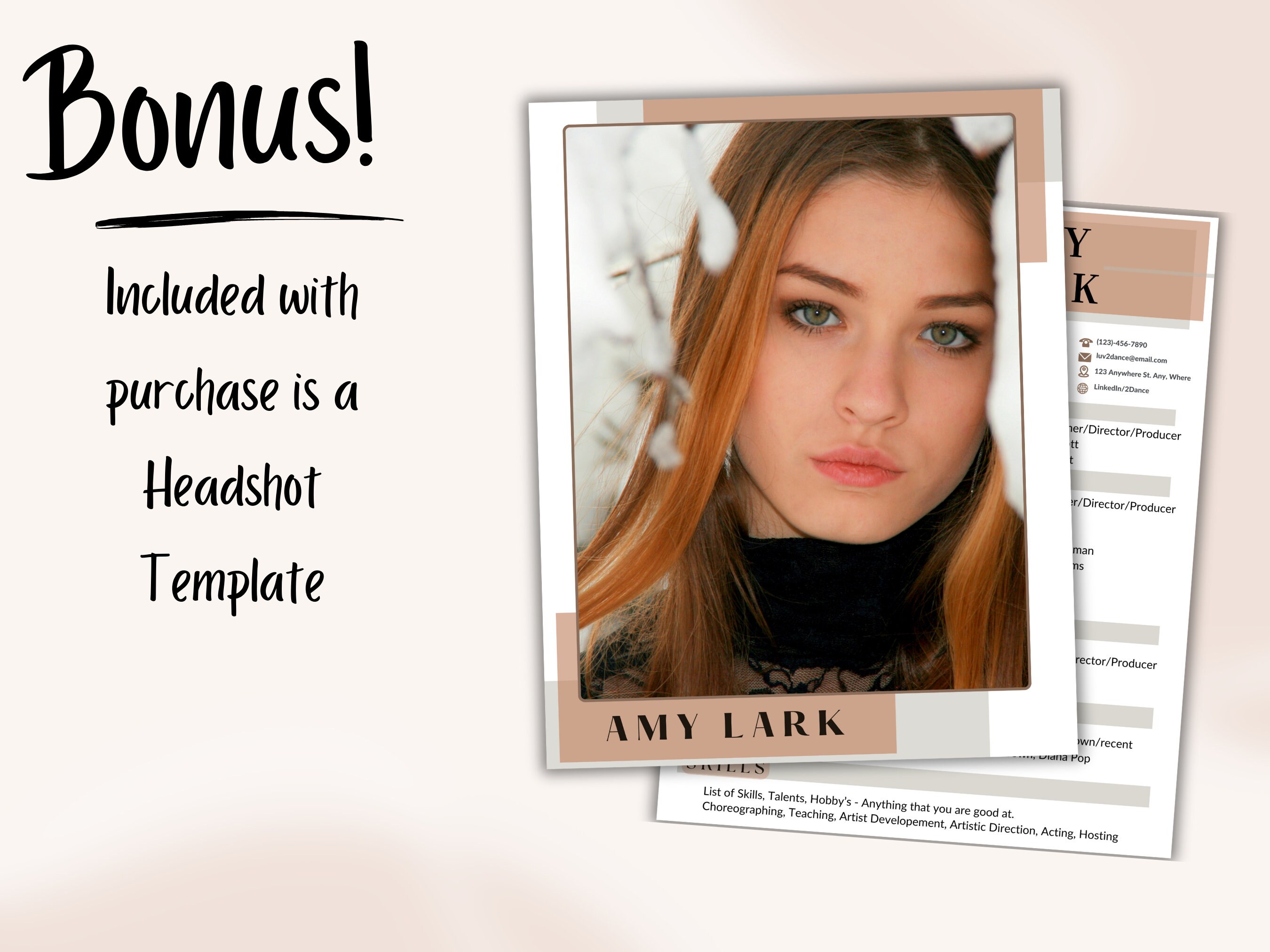 Dancer Resume Template for Auditions - Il Fullxfull.6027052189 Dex1 