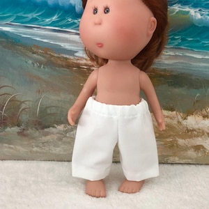 Doll Clothes White Pants to fit dolls like 9” Mia