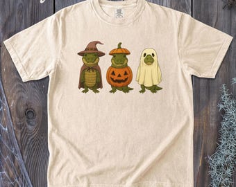 Vintage Halloween Gator Shirt | Louisiana Spooky Cajun | Cute Alligator Costumes | Pumpkin Ghost Wizard | Southern Fall Apparel