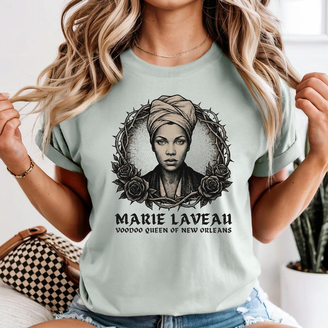 Marie Laveau Voodoo Queen T-shirt | New Orleans Spiritual Portrait - Etsy