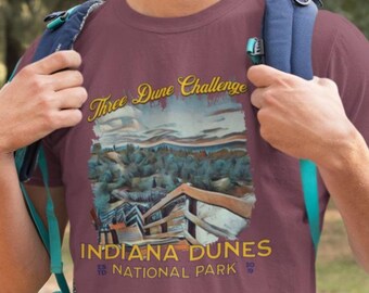 Indiana Dunes National Park Shirt, Three Dune Challenge Outdoor Adventure Tee, Nature Lover Gift, Family Vacation Shirt, Hiking