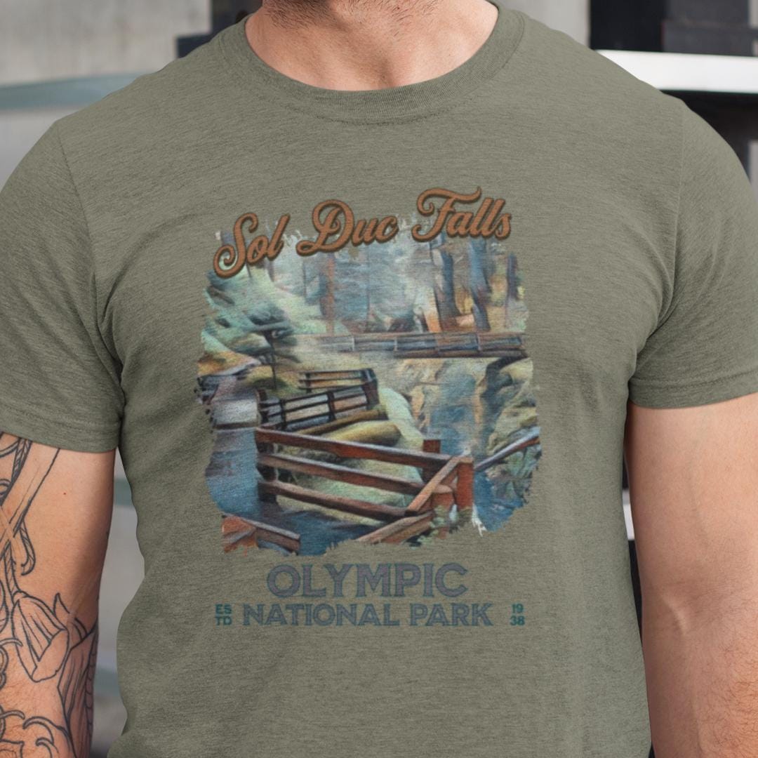 Olympic National Park T-Shirt - The Starry Night – National Parks ...