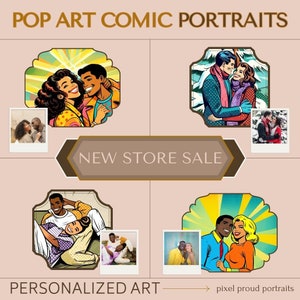Pop art comic - Etsy 日本 流体アート ユニークな手描き