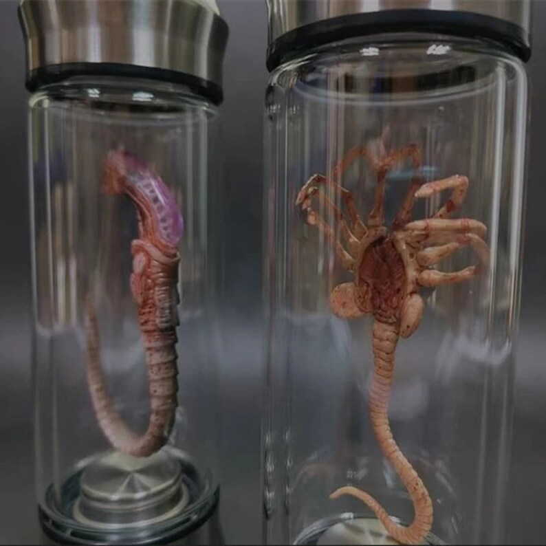 Alien Facehugger Larva in a Glowing Glass Vial in the Movie Etsy
