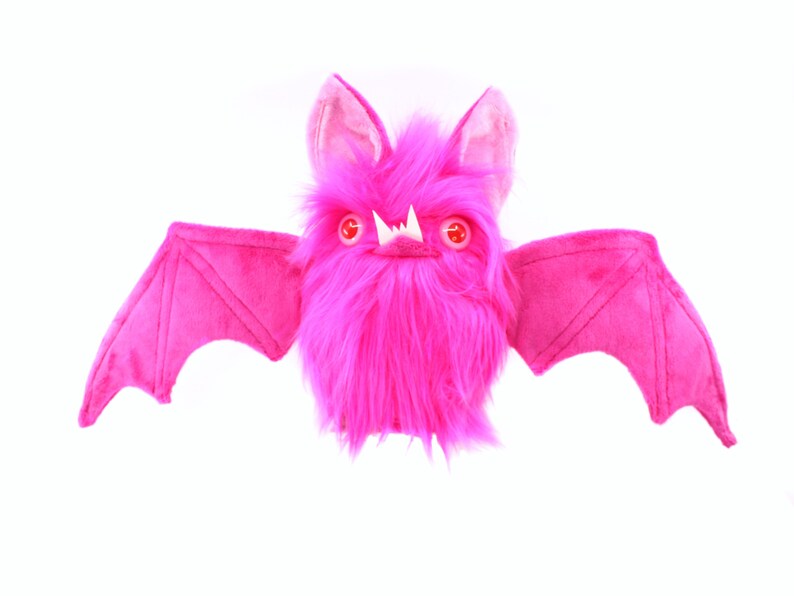 The Bat plush in pink image 1