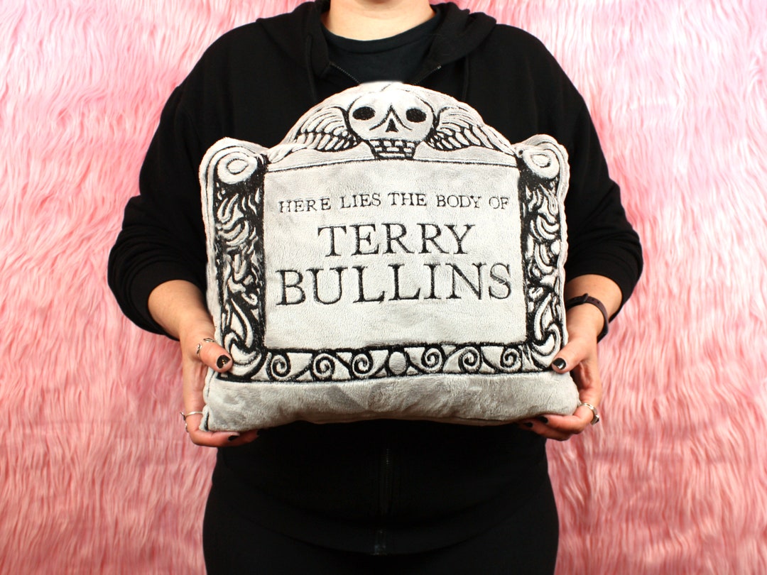 Customized Large Gravestone Embroidered Decorative Pillow Etsy