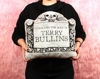 Customized Large Gravestone Embroidered Decorative Pillow