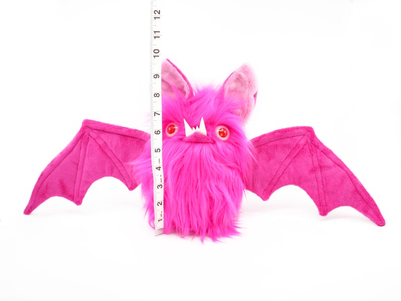 The Bat plush in pink image 3