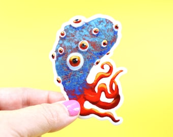 H.P. Lovecraft Shoggoth horror  Vinyl sticker