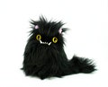 The Cat plush black kitty with underbite and attitude