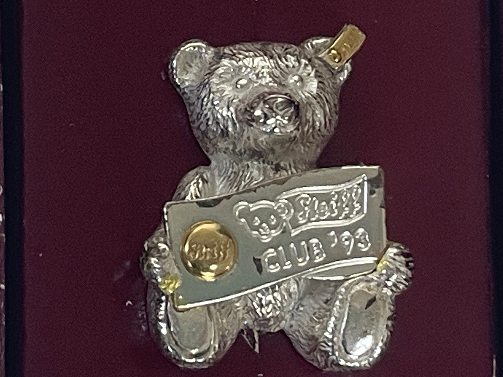 Steiff Club 93 Sterling Silver Pinクラブギフト STEIFF Club Gift