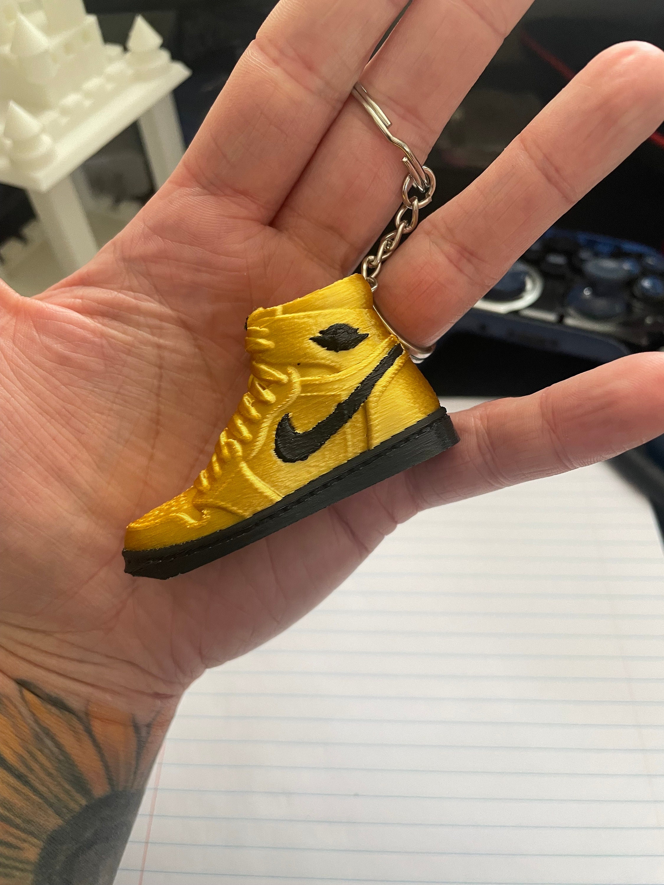 3d nike trainer keyring