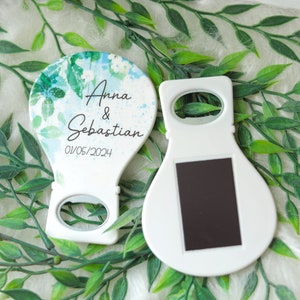 Wedding Favor Magnet, Bridal Shower Gift, Ballon Bottle Opener, Engagement Party Gifts, Wedding Souvenir For Guest, Save the Date Magnet