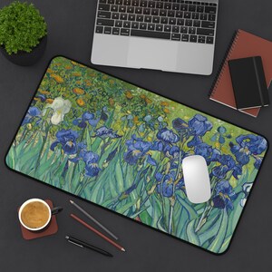 Tapete de escritorio Irises de Van Gogh: elegancia impresionista
