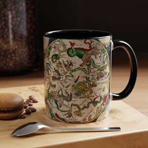 Zodiac Star Chart Constellation Map Ceramic Mug High Tea and Coffee Elegance